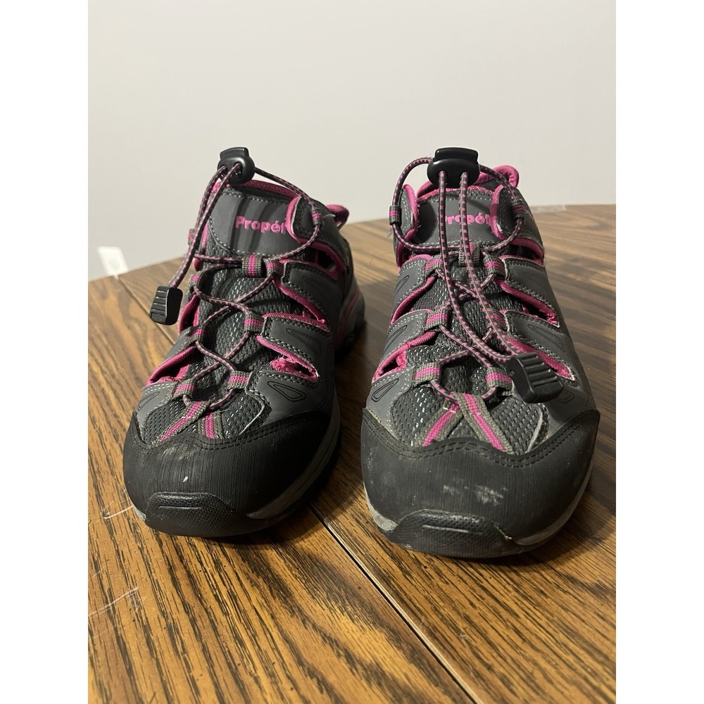Propét Women's Piper Hiking Shoe‎ Grey & Pink Size 9 W 2Ewaterproof